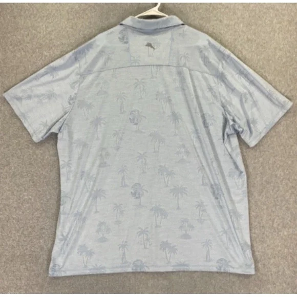 Tommy Bahama Polo Shirt Men 3XLT Blue Stretch Island Casual Resort Beach - Picture 5 of 6